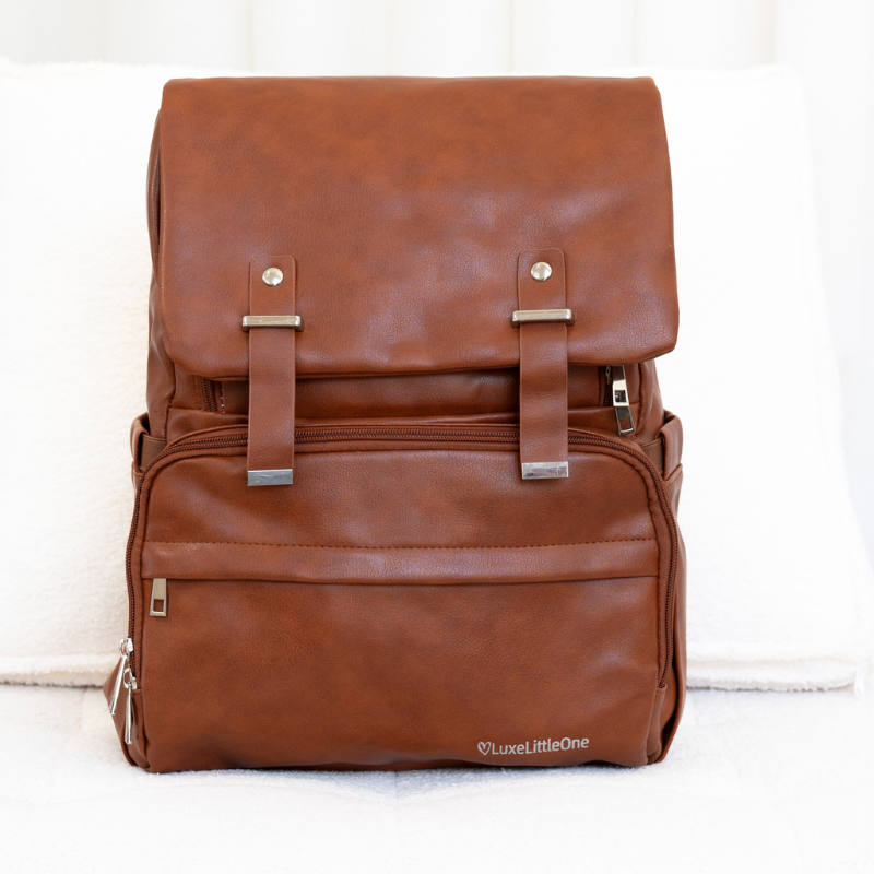 LuxeLittleOne™ Vegan Leather Luxe Baby Bag