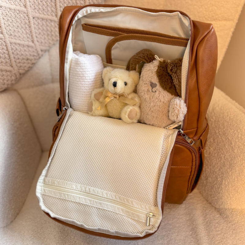 LuxeLittleOne™ Vegan Leather Luxe Baby Bag