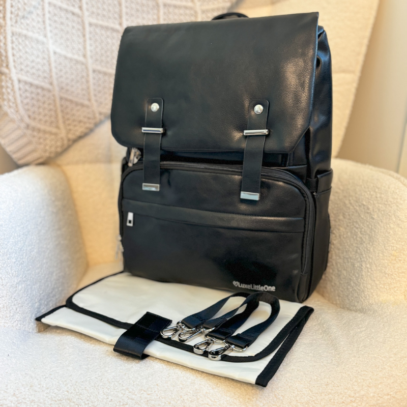 LuxeLittleOne™ Vegan Leather Luxe Baby Bag