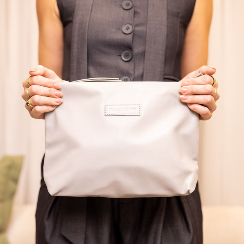 LuxeLittleOne™ Vegan Leather Nappy Clutch